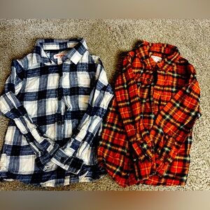 Cat & Jack Toddler Boys' Long Sleeve Flannel Button-Up Shirt 4t